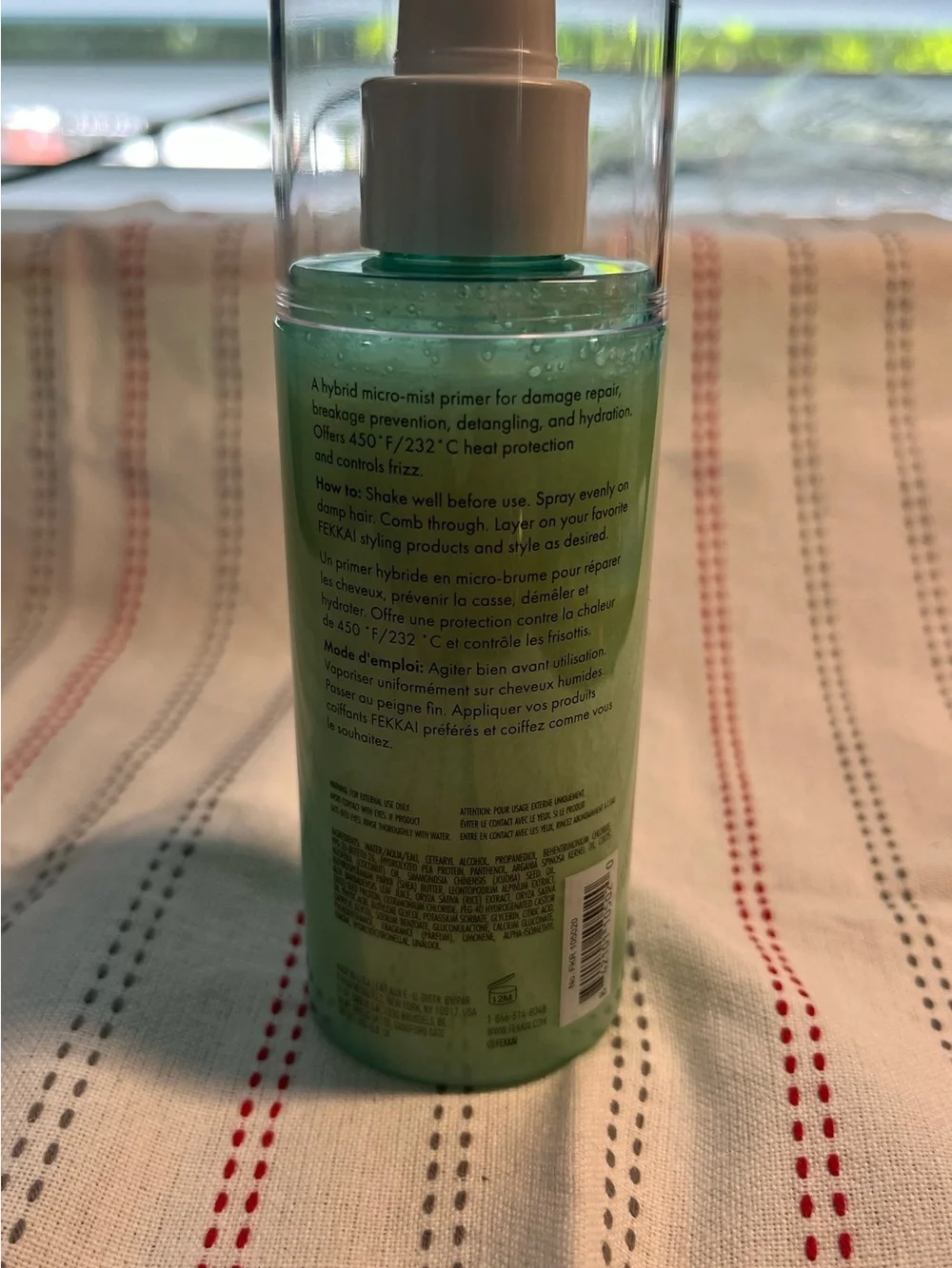 Fekkai Clean Stylers Prime Mist – Green Hydrating Prep Spray For Hair